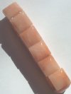 Peach Aventurine Puffed Tile Bracelet 